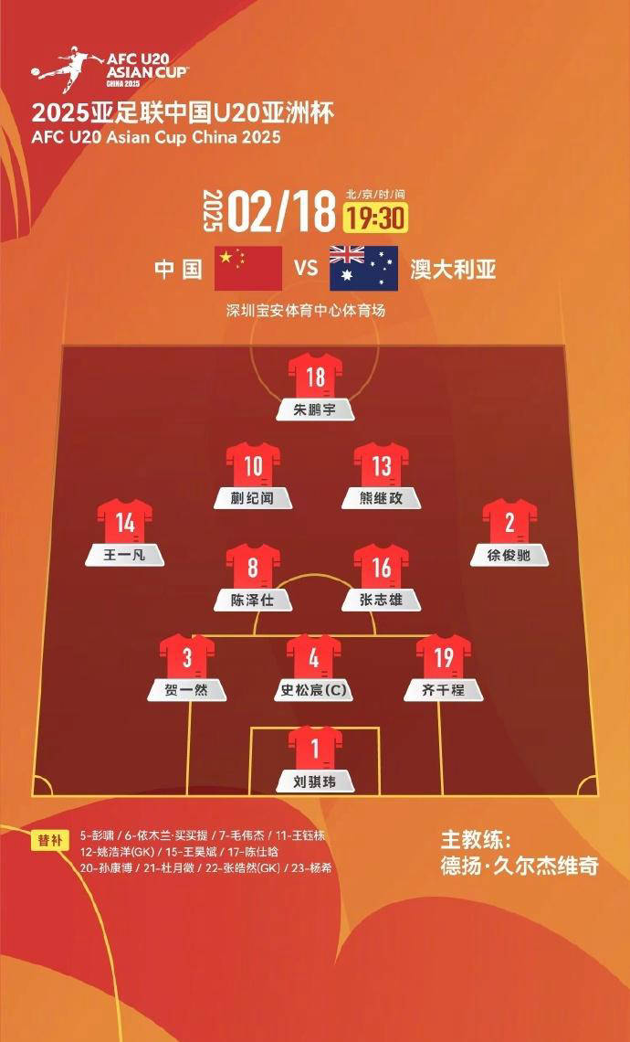 乐竞体育-关于久尔杰维奇军团高质量竞赛备战亚洲杯U20国足属亚洲一流的信息